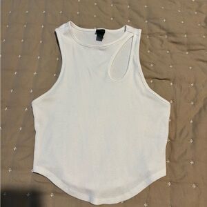 Classic White Sleeveless Top